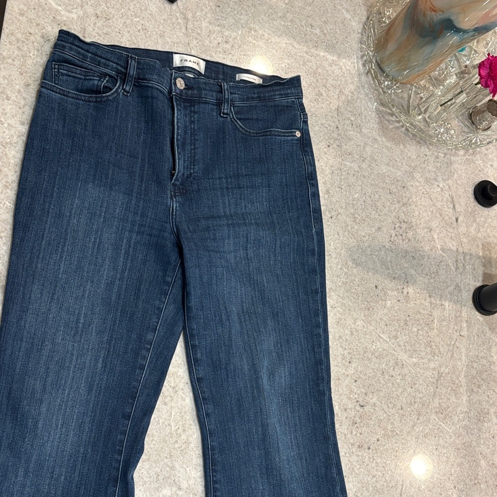 Women's Blue Jeans Frame Le Easy Flare